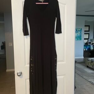 Tommy Bahama Black Long Sleeve Dress